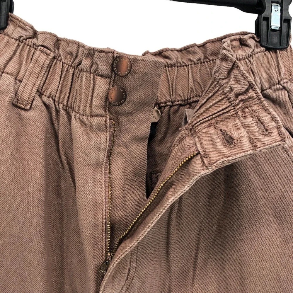 NEW Universal Thread High Rise Waisted Paperbag Tapered Jeans Denim Pants Size 4 - Picture 5 of 8